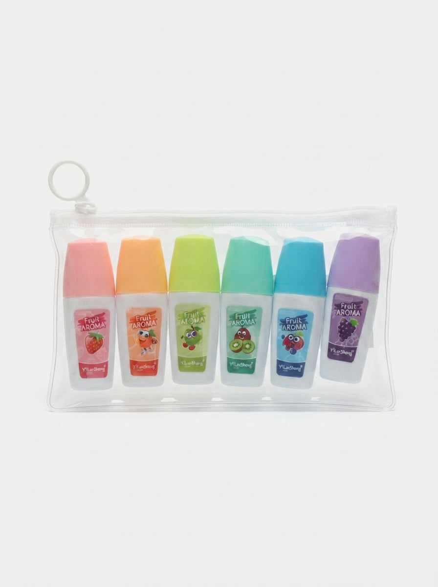 Surligneur Pastel Yalong – Lot de 6 Feutres Fluorescents Doux