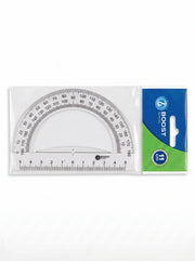 Rapporteur 180 degrés Transparent Cristal - Boost School