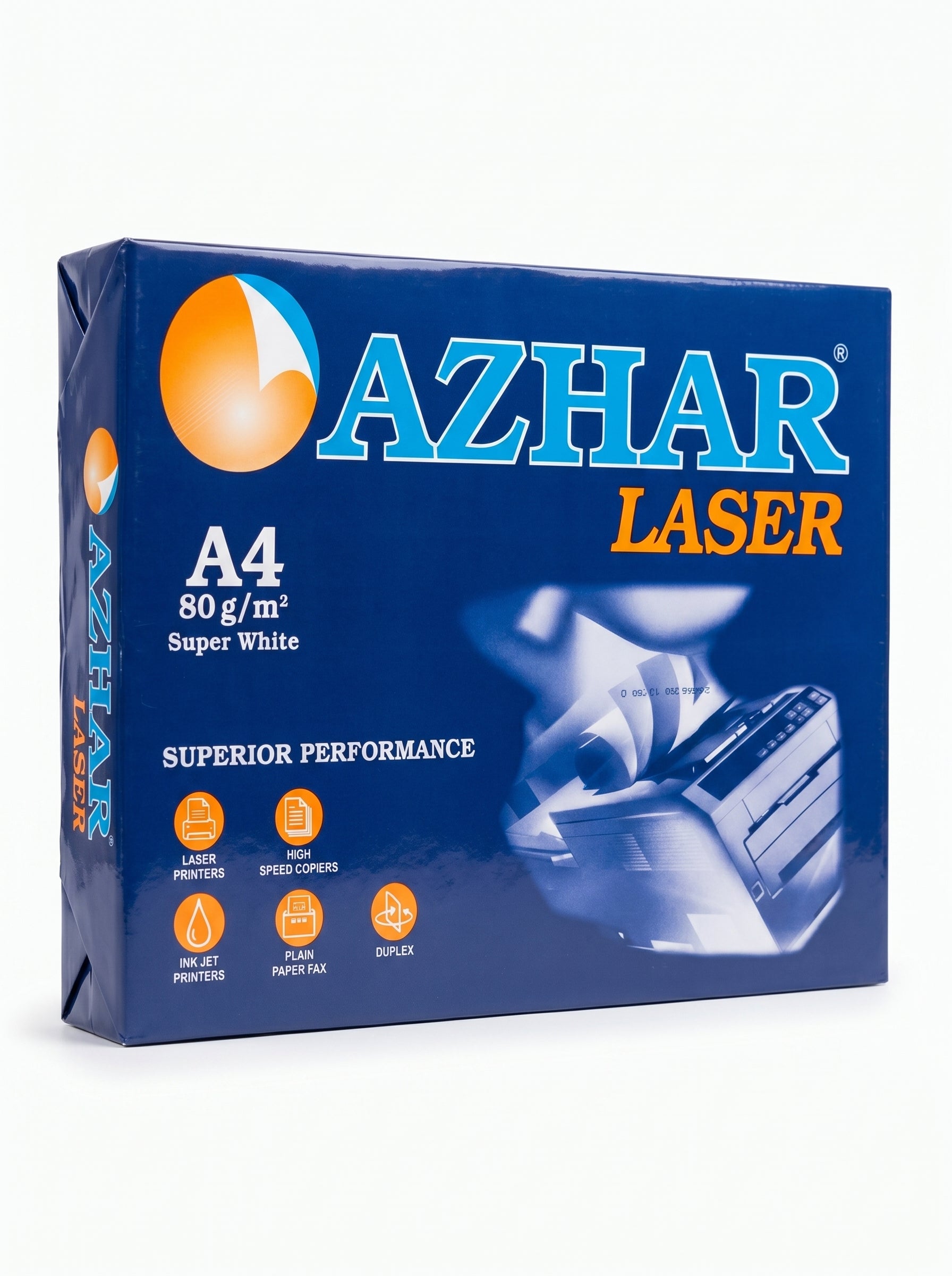 Rame papier A4 Azhar Lazer 80g 500 feuilles - Papier imprimante et photocopie Image principale du produit