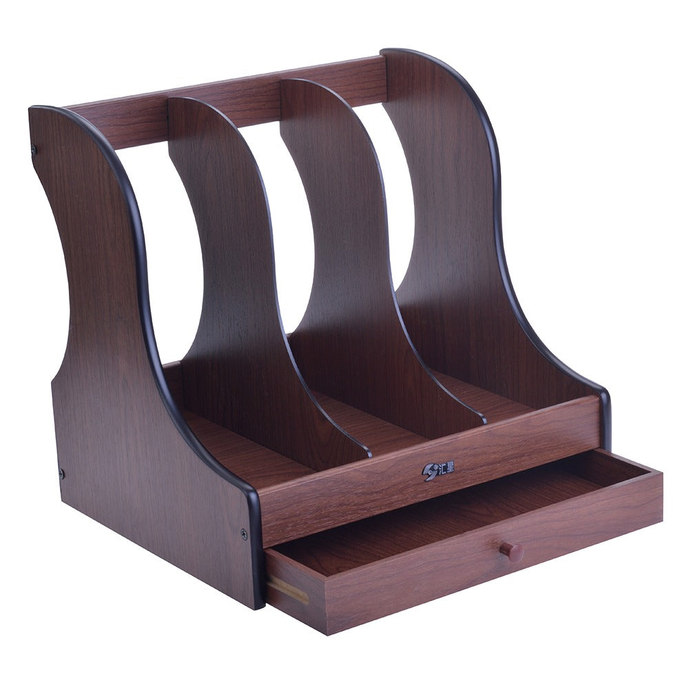 Accessoire bureau en bois - Organisateur de Table Élégant
