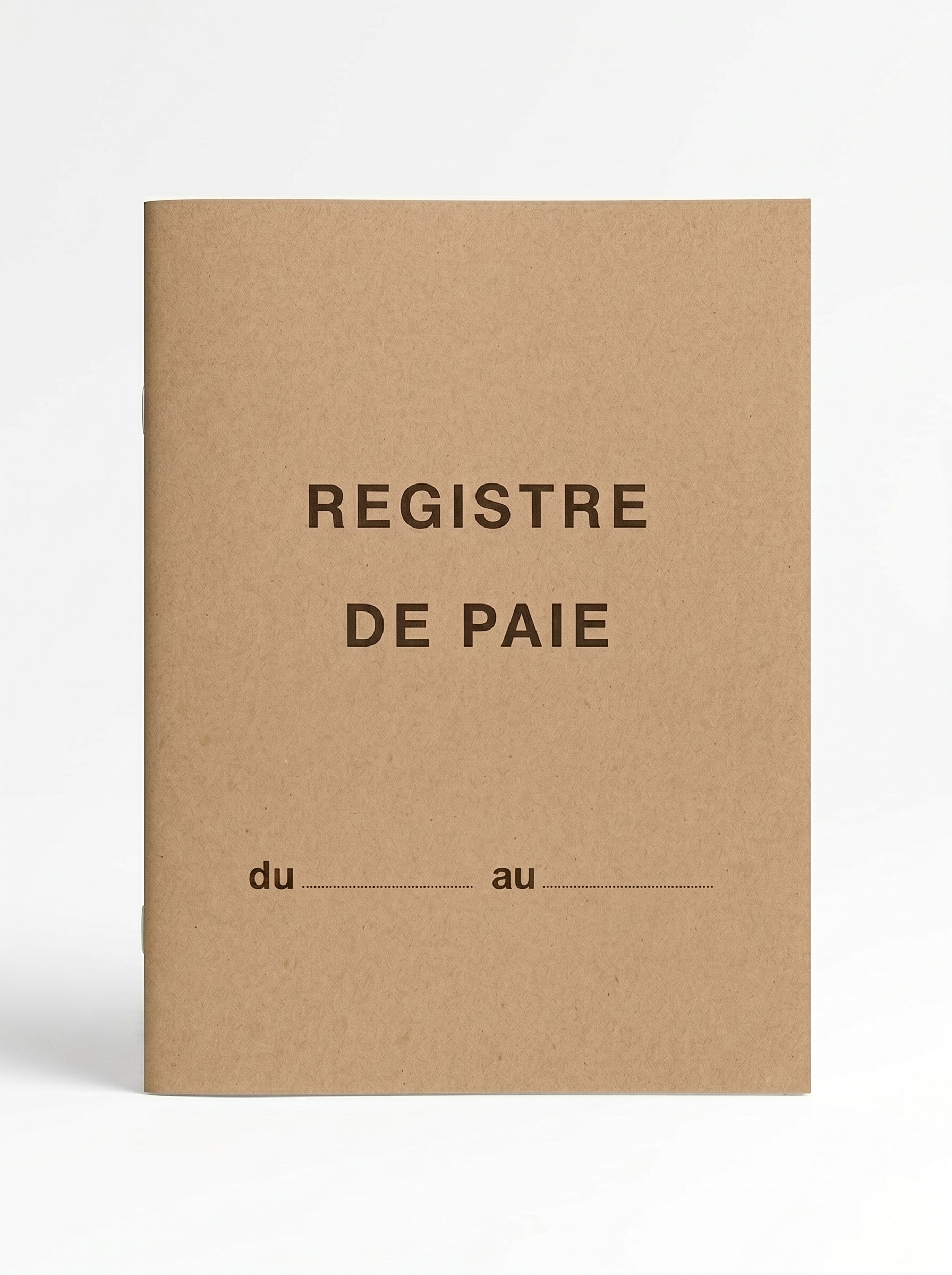 Registre de paie obligatoire - Conforme au Code du Travail Maroc