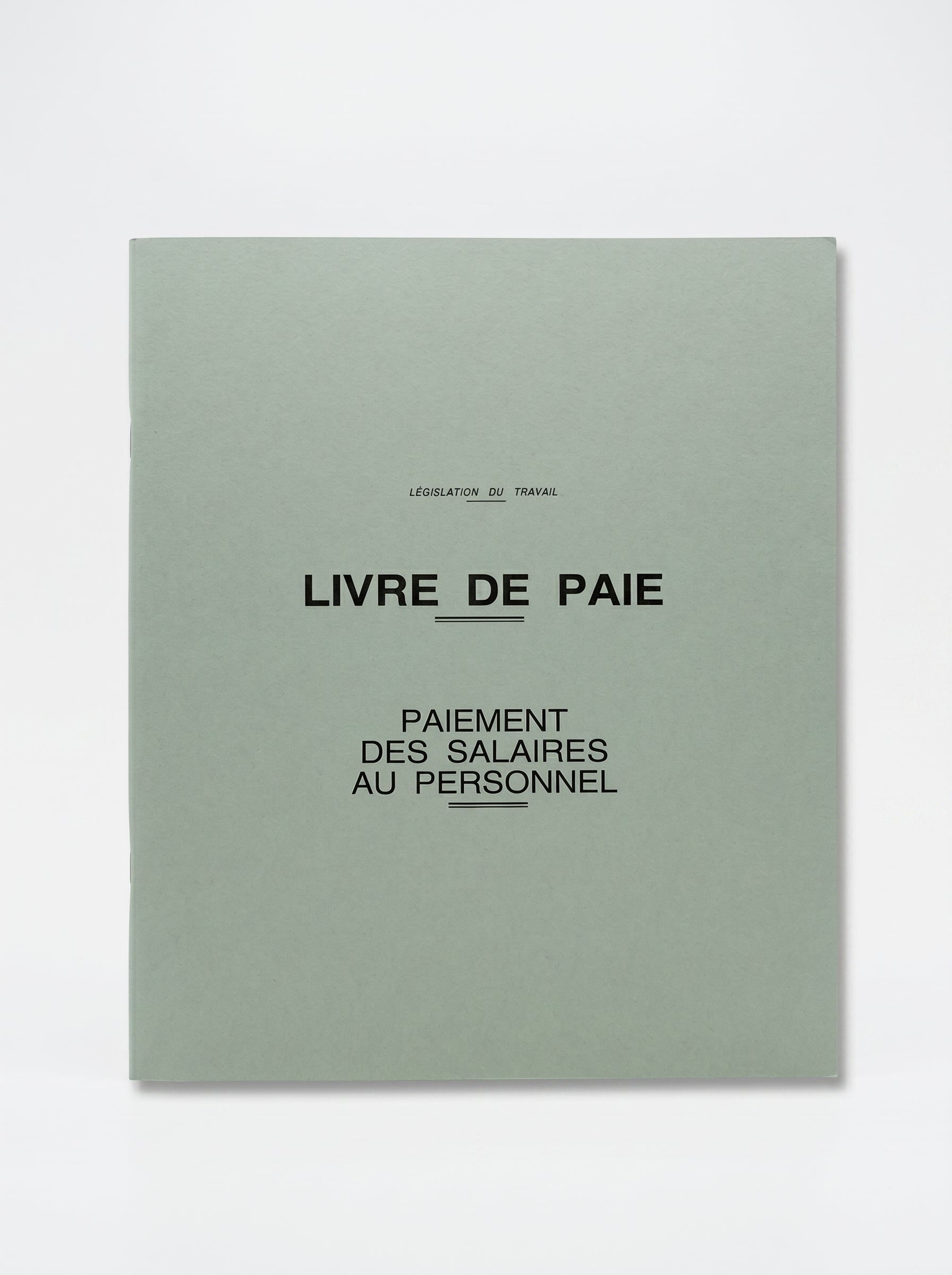 Registre Obligatoire : livre de paie / législation du travail / paiment des salaires au personnel Image principale du produit