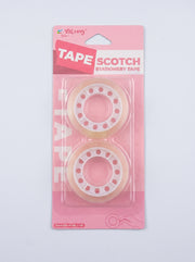 Lot de 2 Scotch transparent 1.2 cm 20 yards – Fournitures Yalong