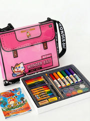 Kit peinture Wonder Bag Doqi Cat 47 pièces | Mallette créative tout-en-un