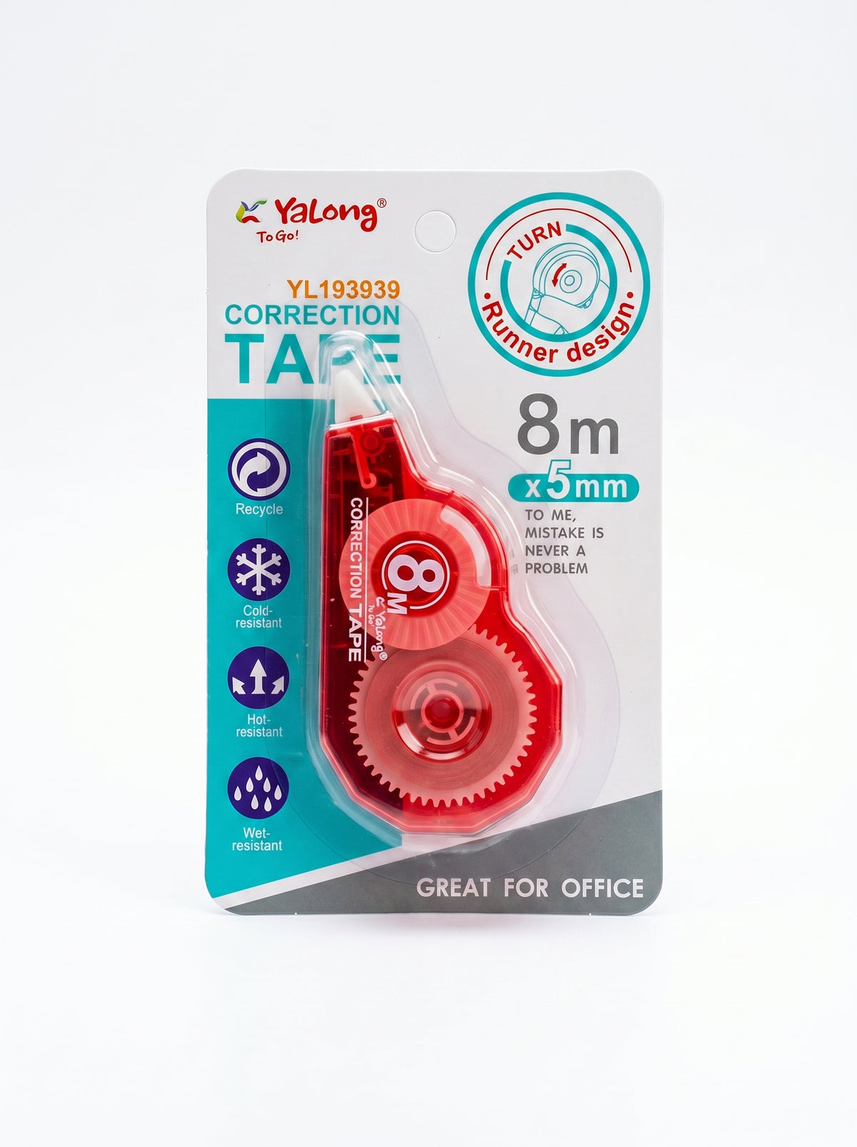 Correcteur à ruban 5mm 8m Yalong – Ruban de précision