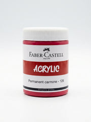 Peinture acrylique Faber-Castell 140ml - Couleurs vives et opaques