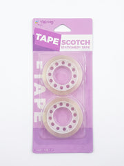 Lot de 2 Scotch transparent 1.2 cm 20 yards – Fournitures Yalong