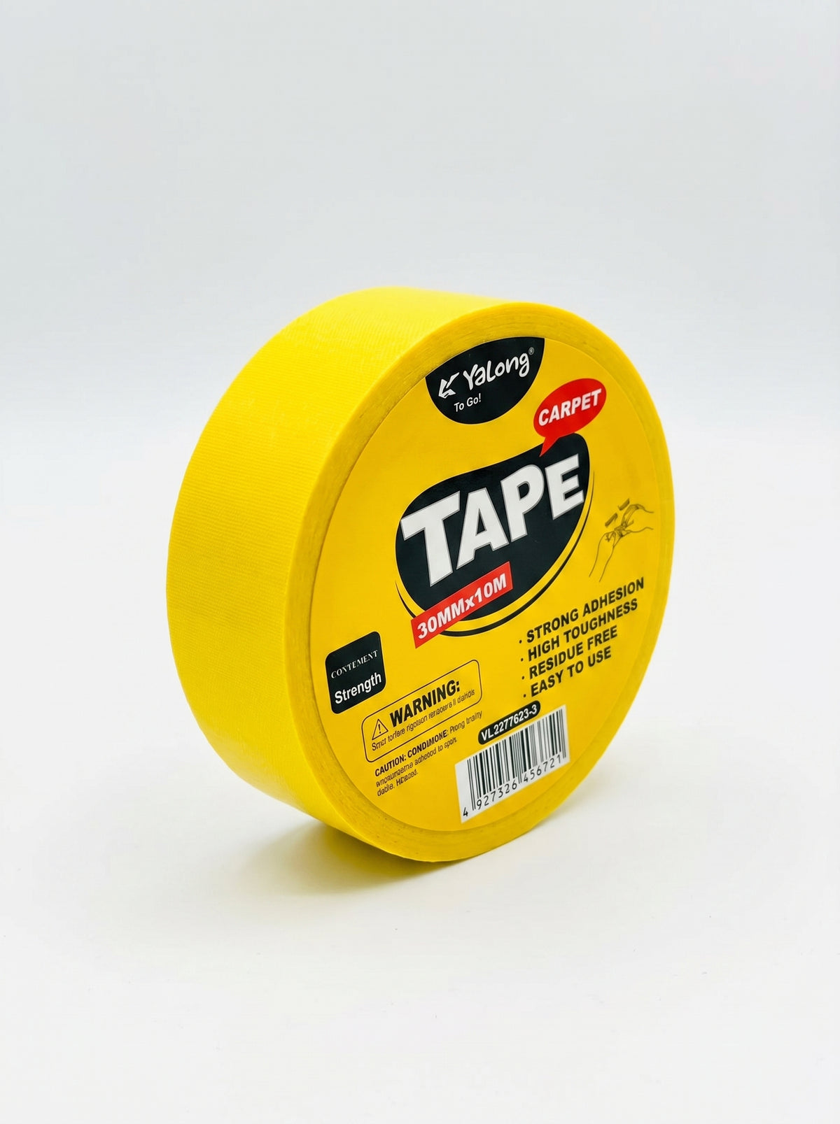 Scotch double face toile Yalong 30mm, idéal pour une fixation moquette ou des maquettes.