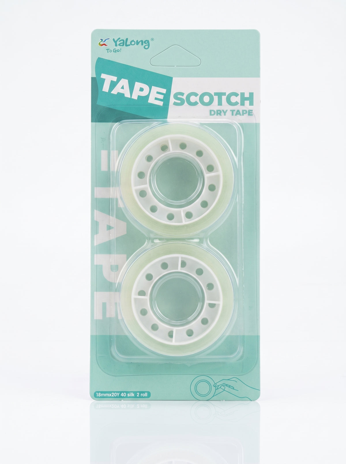 Scotch transparent 1.8 cm – Lot de 2 Rubans Adhésifs Yalong To Go