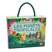 Coffret Sassi Forêts Tropicales : Protégeons les Animaux – Livre + Mémo