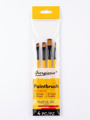 Set de 4 Pinceaux Rond Simples Yalong – Idéal pour Peinture et Loisirs Créatifs