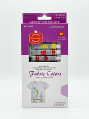 Peinture Gouache Textile 12 Tubes (12ml) avec Pinceau Offert