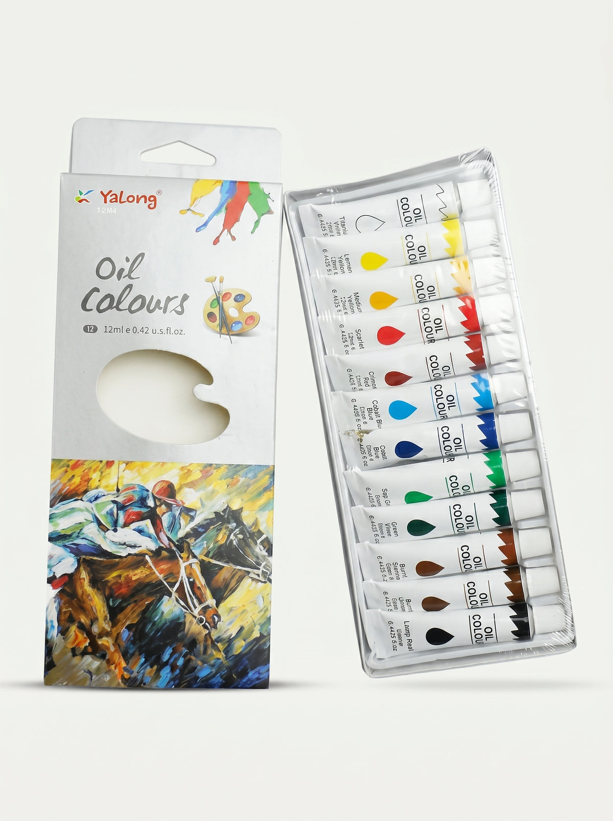 Peinture Gouache à l’Huile Yalong To Go - 12 Tubes de 12ml