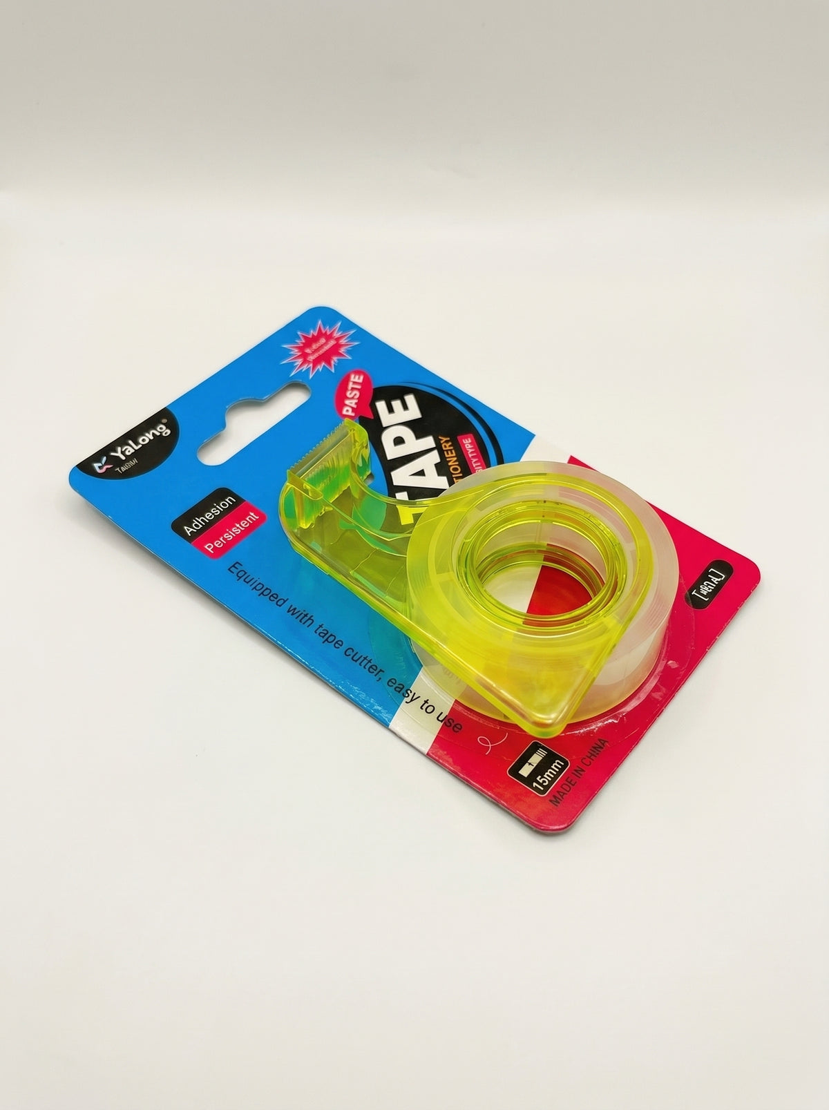 Dévidoir avec Ruban Adhésif Transparent 15mm × 10 Yards