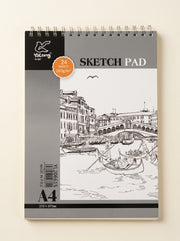 Sketch pad Yalong A4 - Carnet dessin spirale 160g robuste