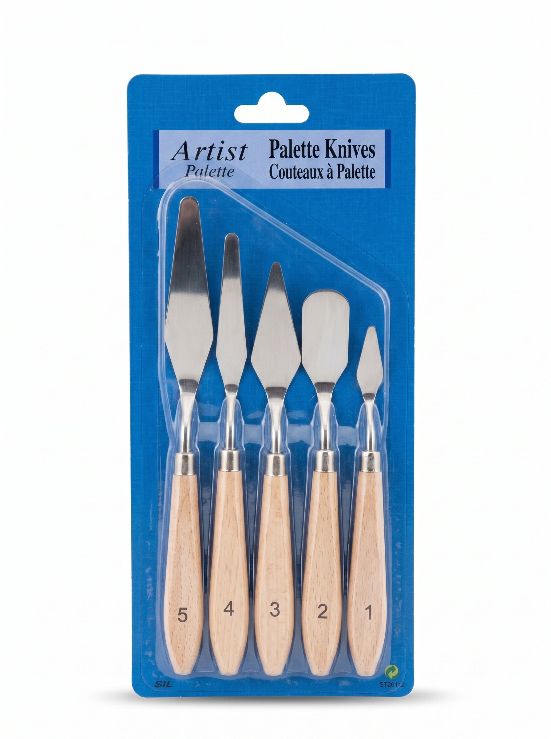Couteau à Palette 5 pcs - Set Professionnel Manche en Bois Image principale du produit