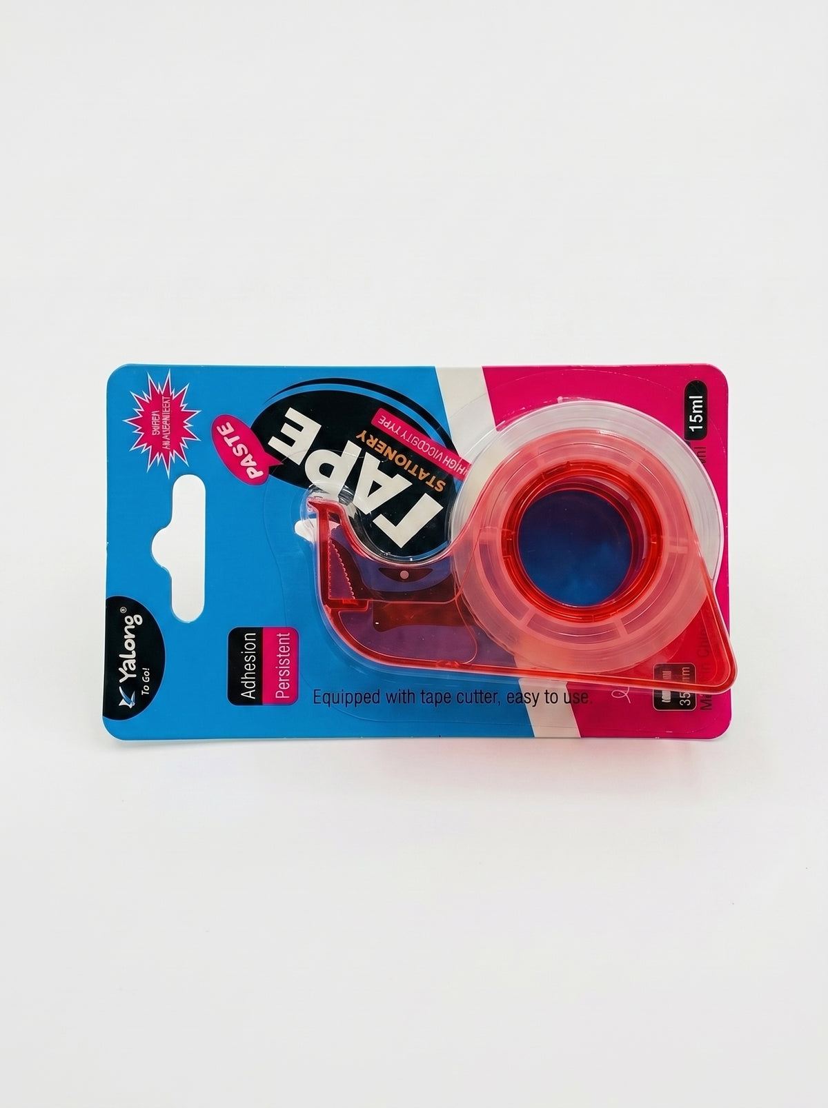 Dévidoir avec Ruban Adhésif Transparent 15mm × 10 Yards