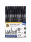 Stylo Graphmaster 9 Pièces KEEP SMILING - Set de Dessin Professionnel