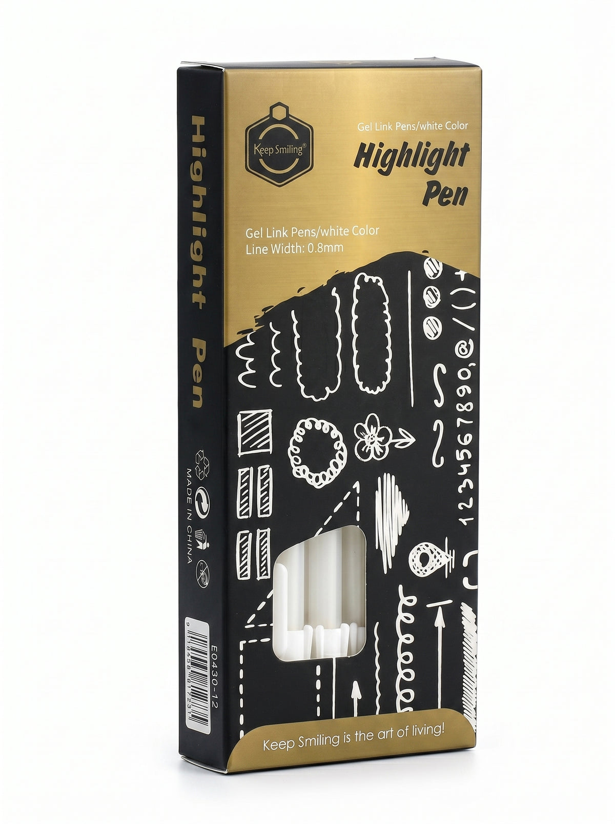 Stylo Gel Ink KEEP SMILING 0.8 mm