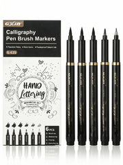 Stylo Calligraphie GXIN - Set de 6 Feutres pour Lettrage