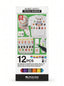 Feutres Textiles 12 Couleurs MOBEE - Marqueurs pour Tissu
