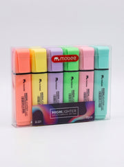 Surligneurs Pastel / Mobee – Lot de Marqueurs Fluorescents Doux