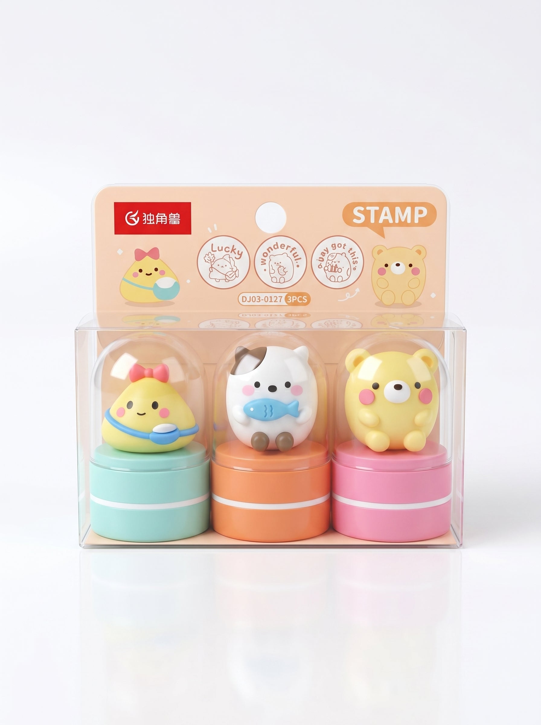 Tampon bon point 3 pièces – Lot de tampons motivants pour élèves