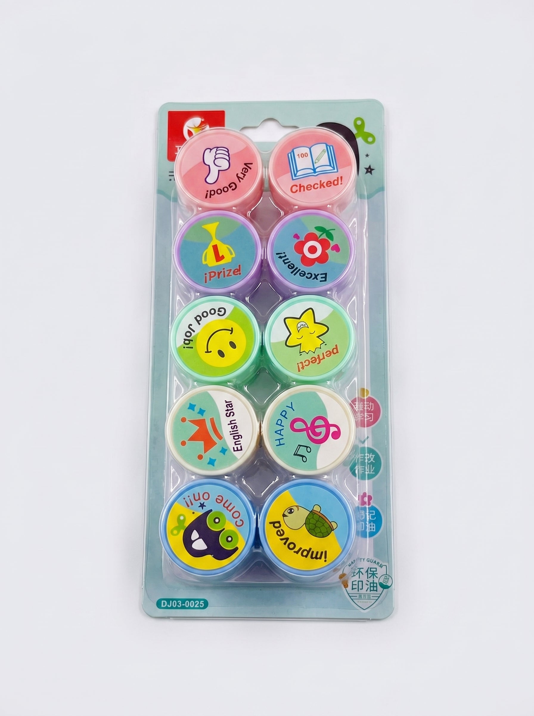 Lot de 10 Tampon bon point – Idéal pour encourager les élèves Image principale du produit