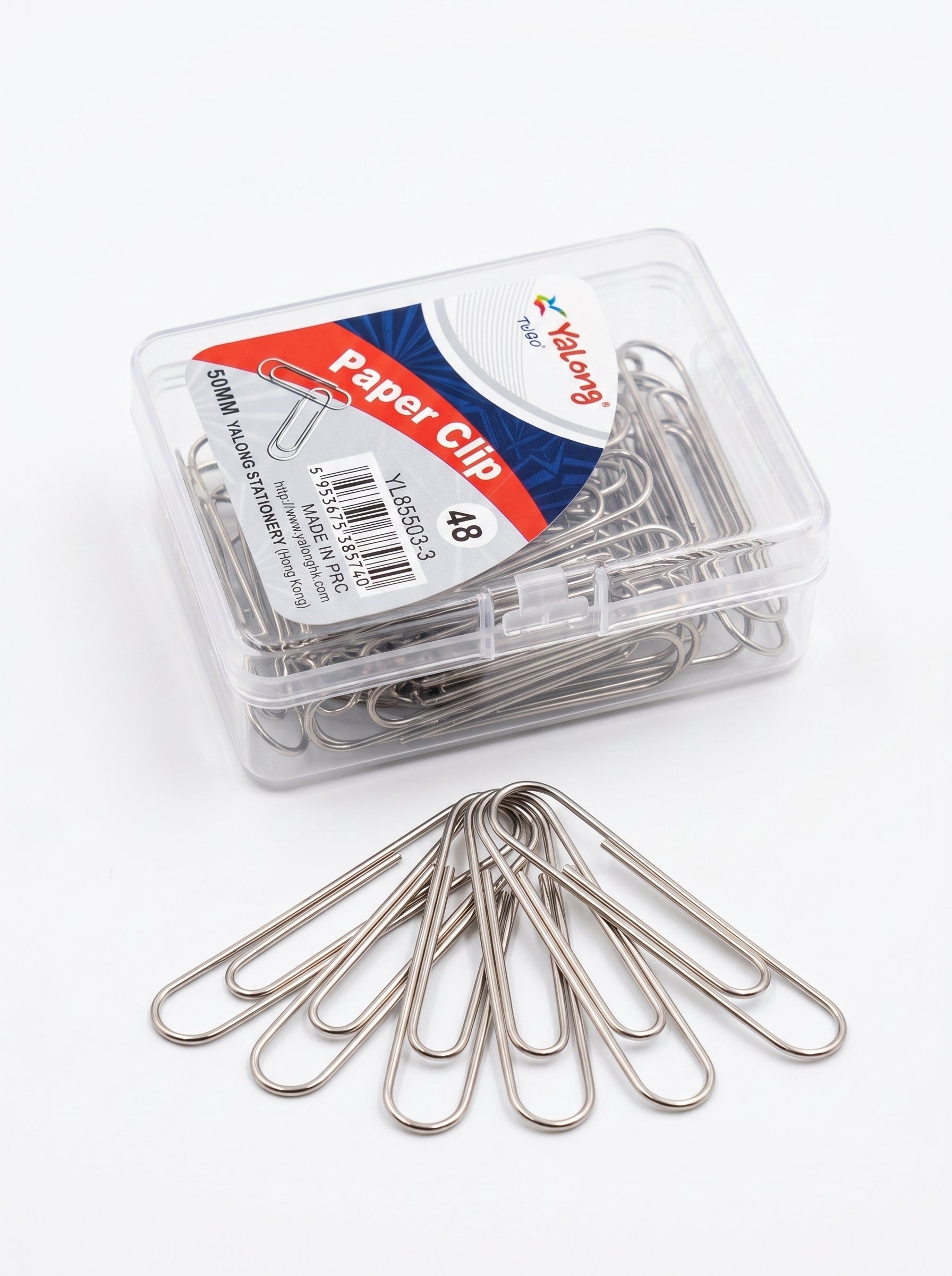 Boîte de trombones métal 48pcs 50mm - Qualité Professionnelle