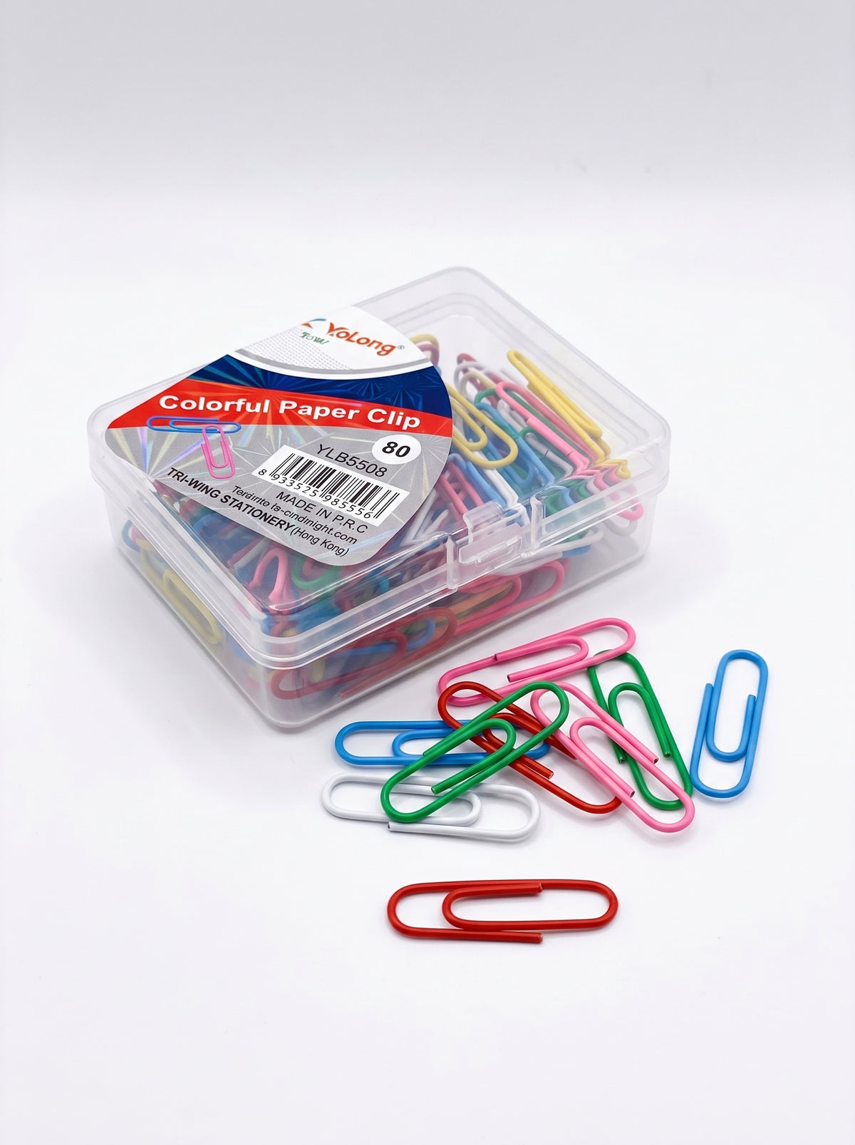 Trombones plastifiés 80pcs Multicolores - Organisation Dossiers