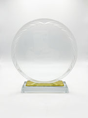 Trophée Verre pour Bureau avec Boîte