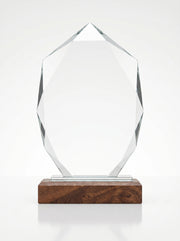 Trophy Verre et Bois pour Bureau avec Boite