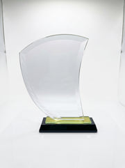 Trophée en Verre Design Moderne pour Bureau avec Boîte Cadeau