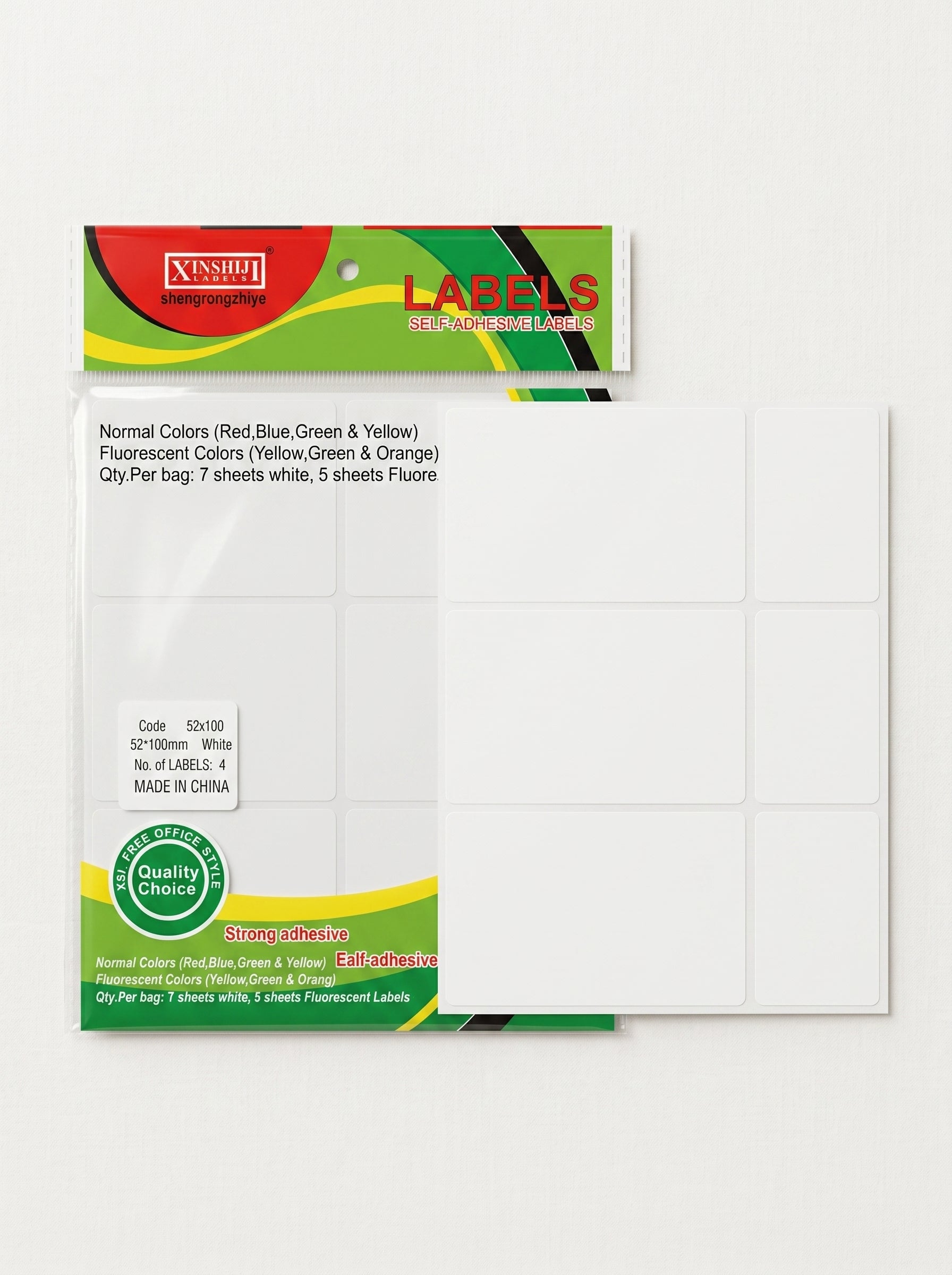 Lot de 10 Feuilles : etiquettes adhèsive 10f QUALITE Pro Maroc