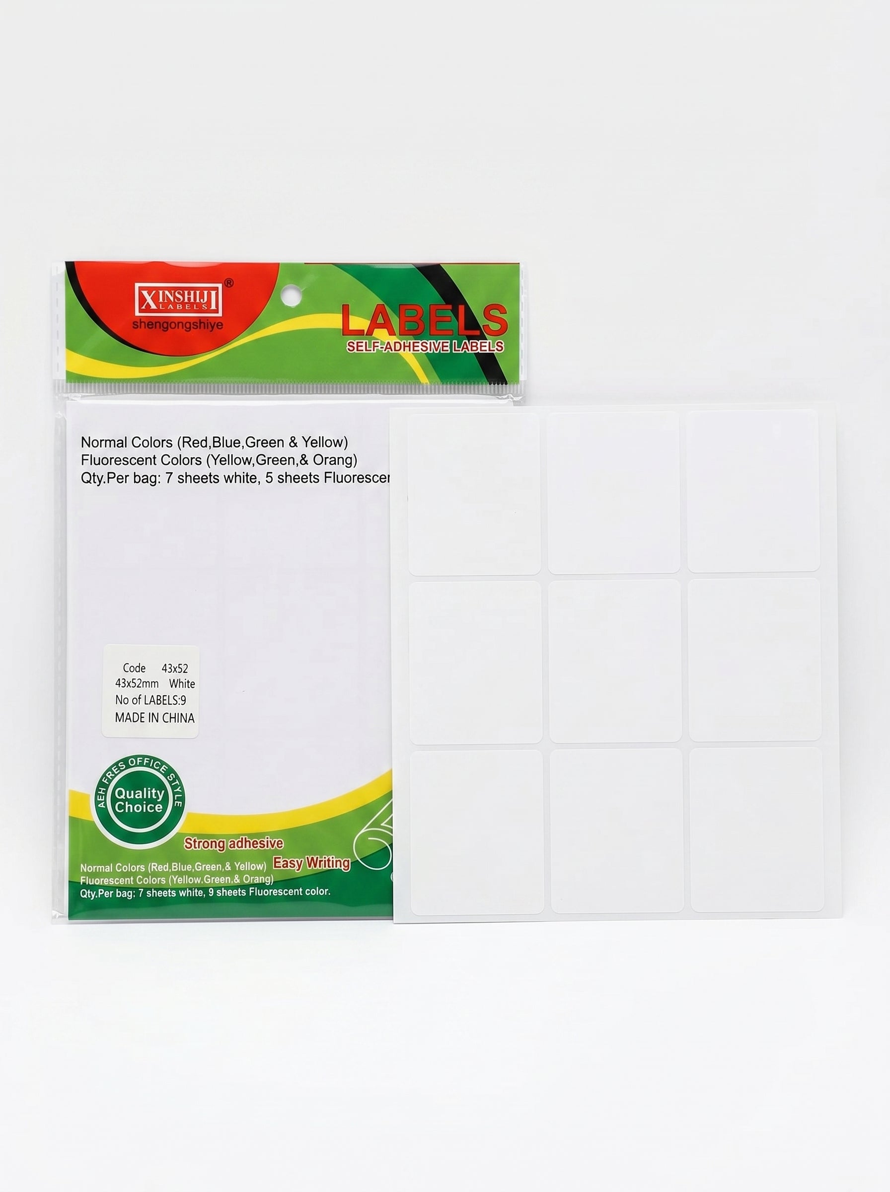 Lot de 10 Feuilles : etiquettes adhèsive 10f QUALITE Pro Maroc