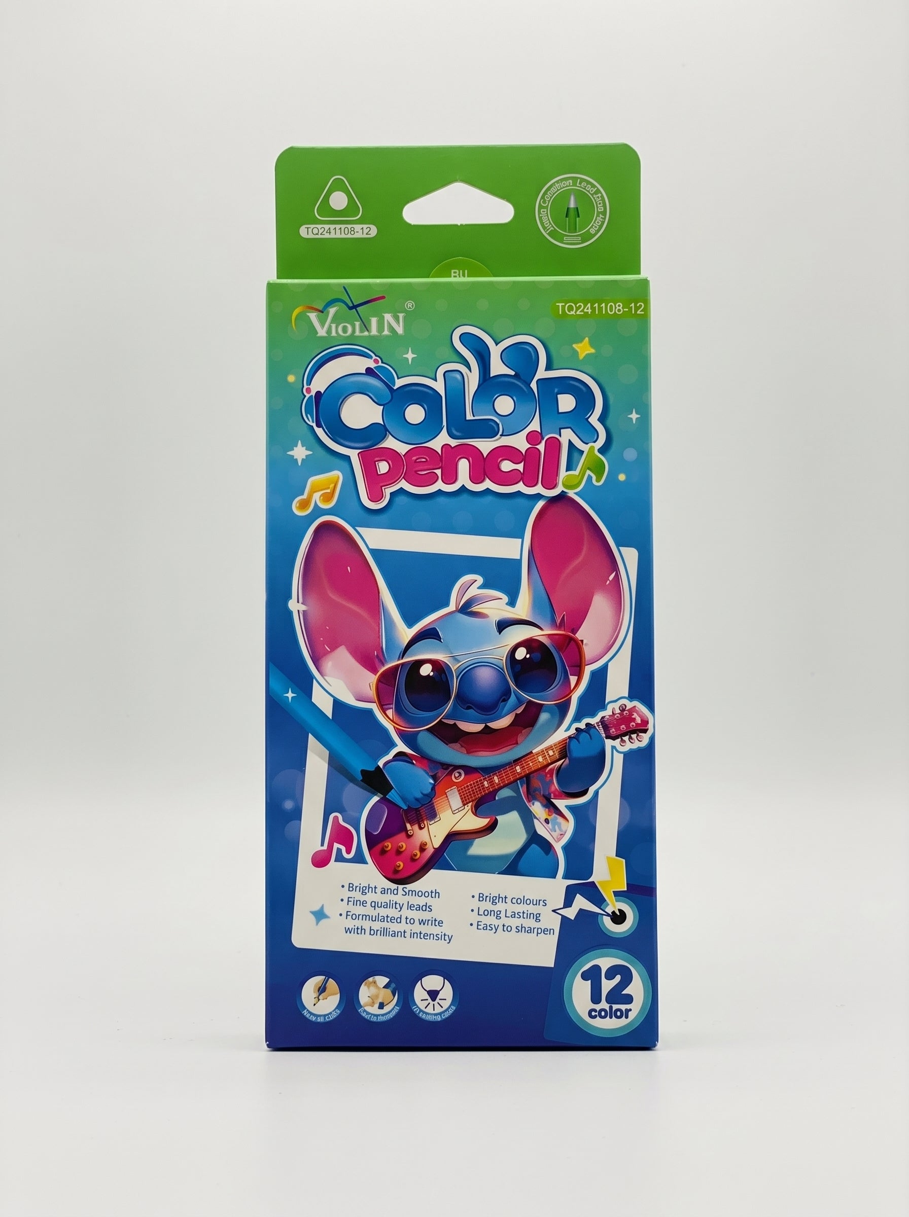 Crayons de Couleur Grand Format TOPKALL – Boîte de 12 Pièces