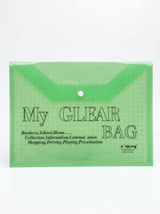Enveloppe Plastique à Bouton Pression - Chemise Porte-Document pour Bureau et École
