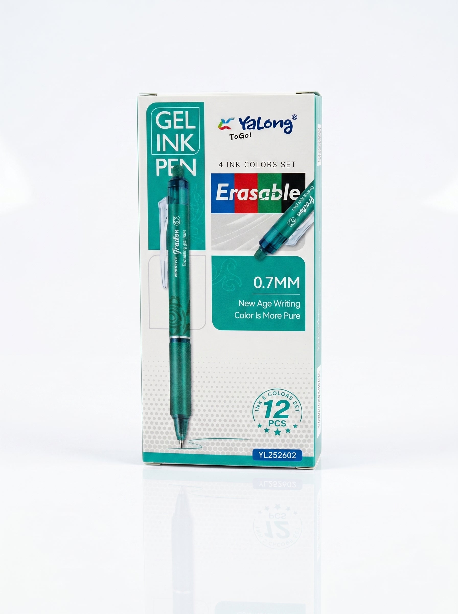Stylo Effaçable Bleu Yalong - Écriture Fluide et Correction Facile