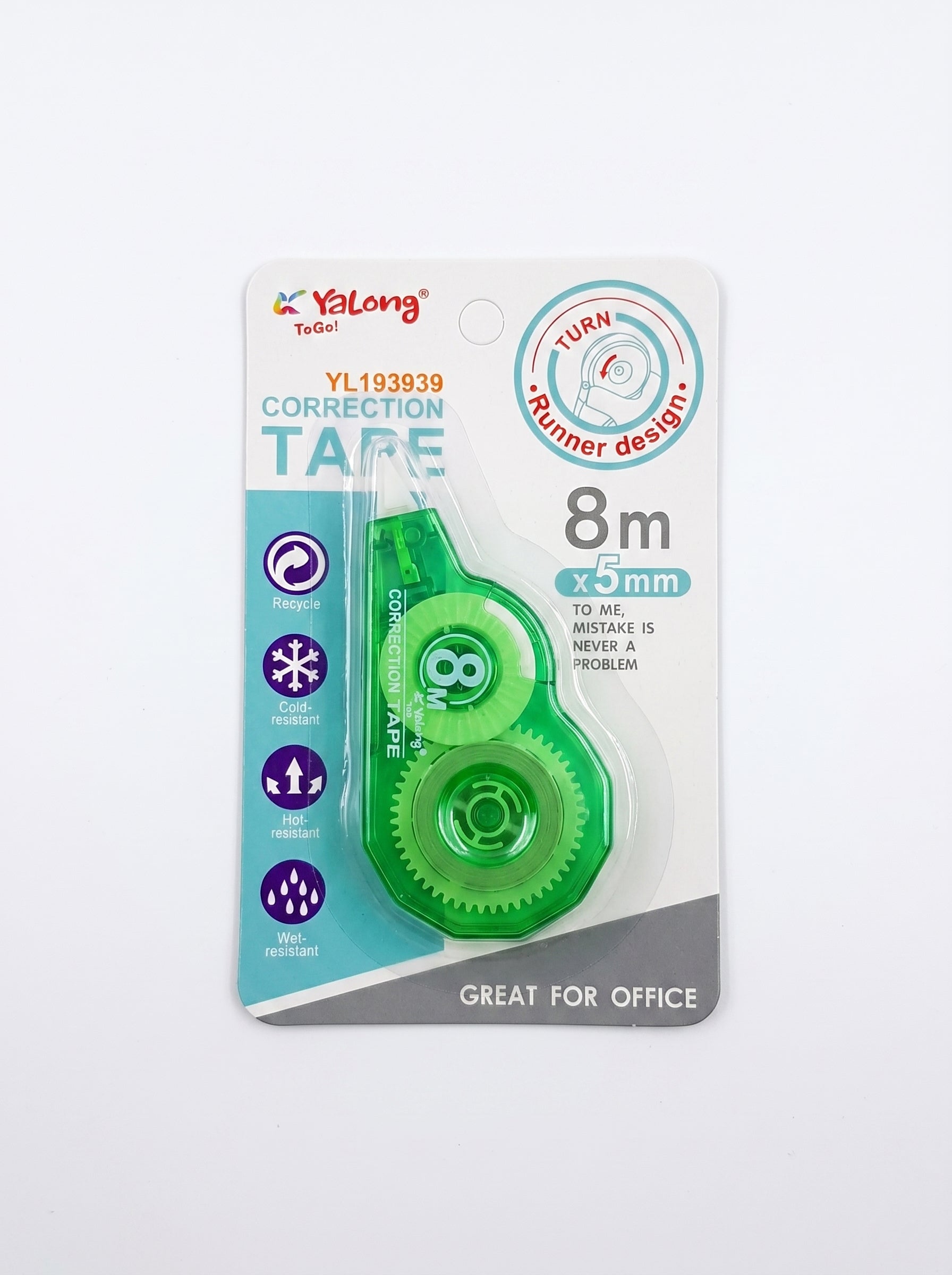 Correcteur à ruban 5mm 8m Yalong – Ruban de précision