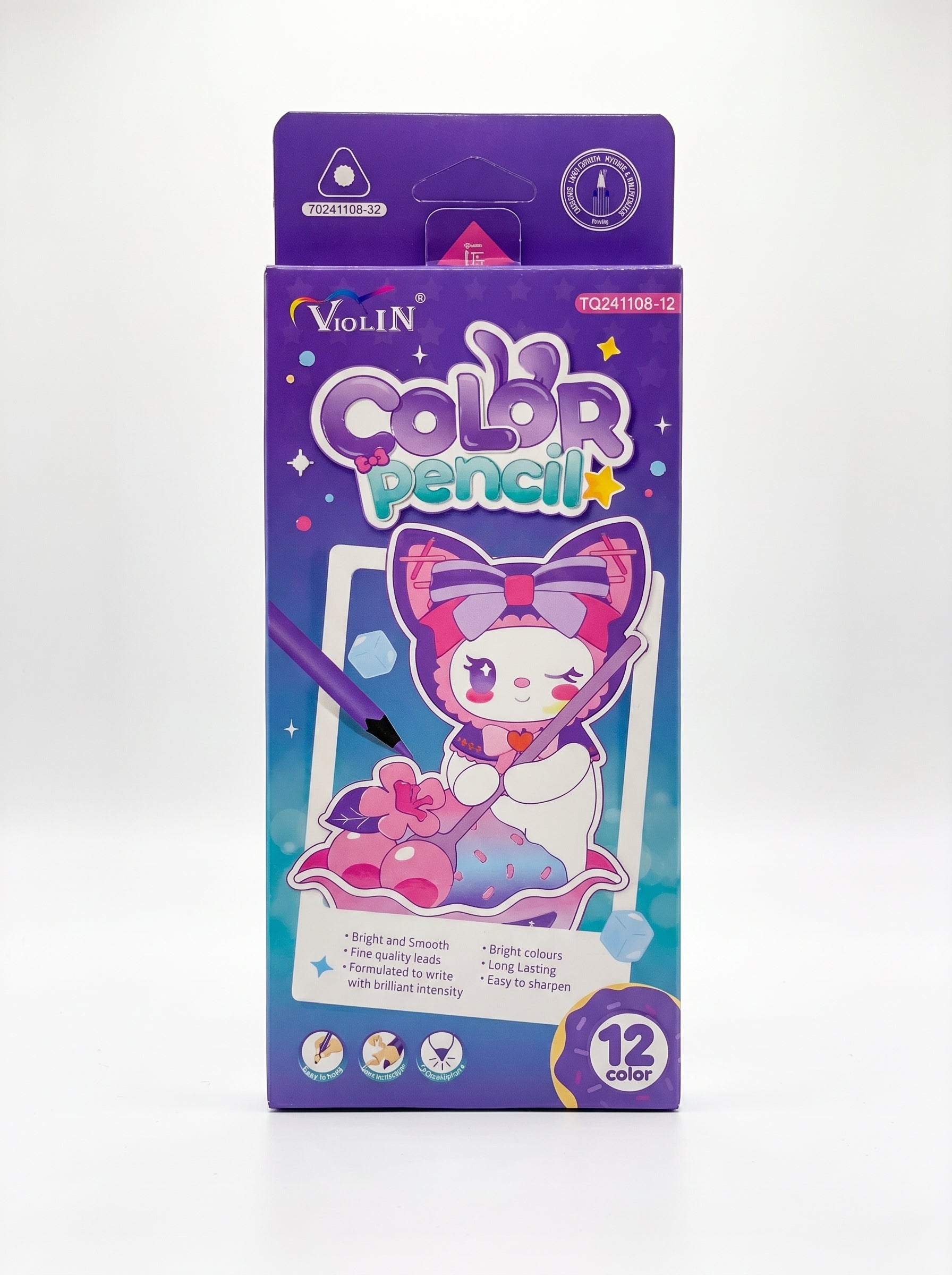 Crayons de Couleur Grand Format TOPKALL – Boîte de 12 Pièces