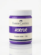 Peinture acrylique Faber-Castell 140ml - Couleurs vives et opaques