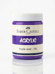 Peinture acrylique Faber-Castell 140ml - Couleurs vives et opaques