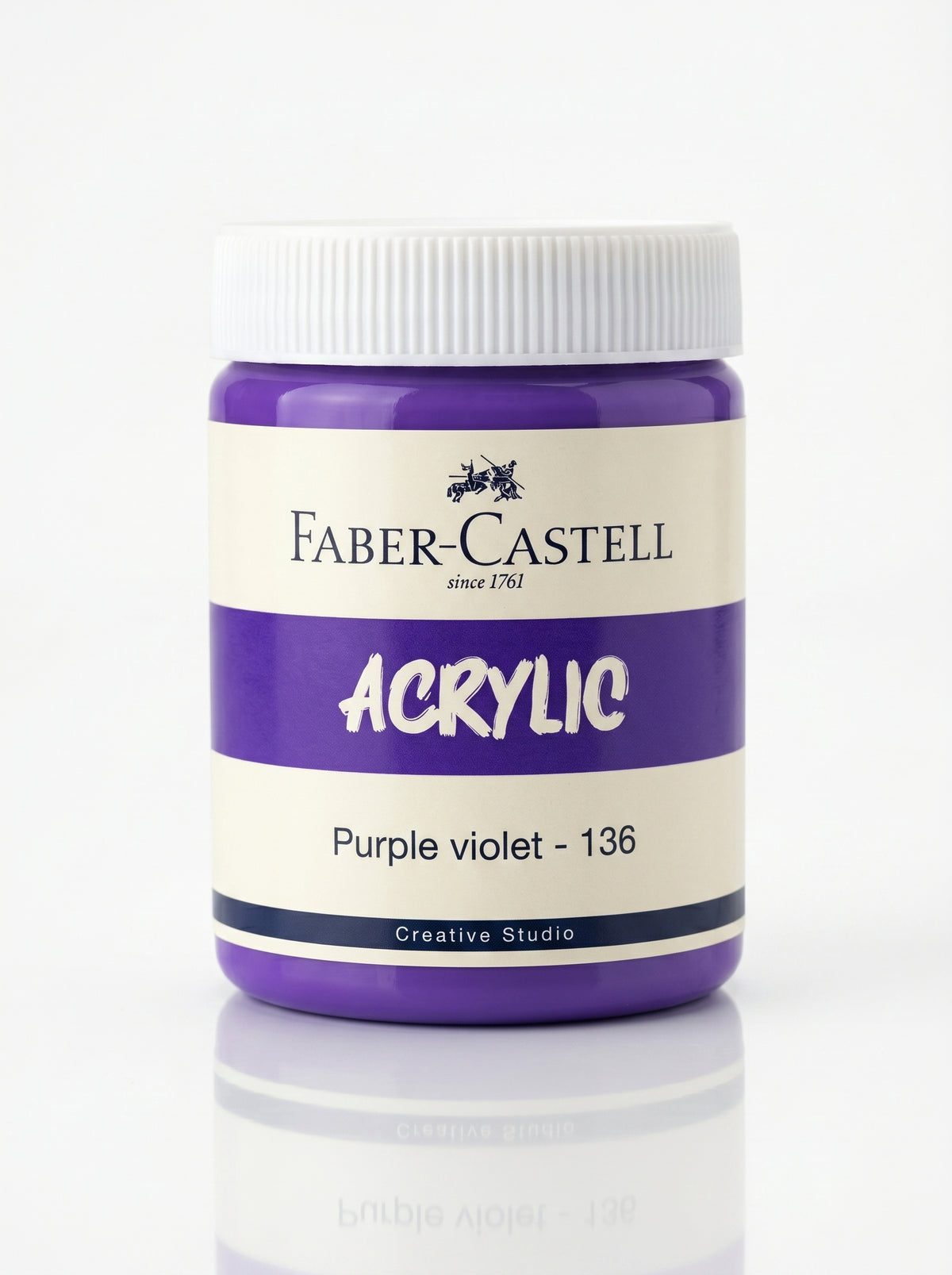 Peinture acrylique Faber-Castell 140ml - Couleurs vives et opaques