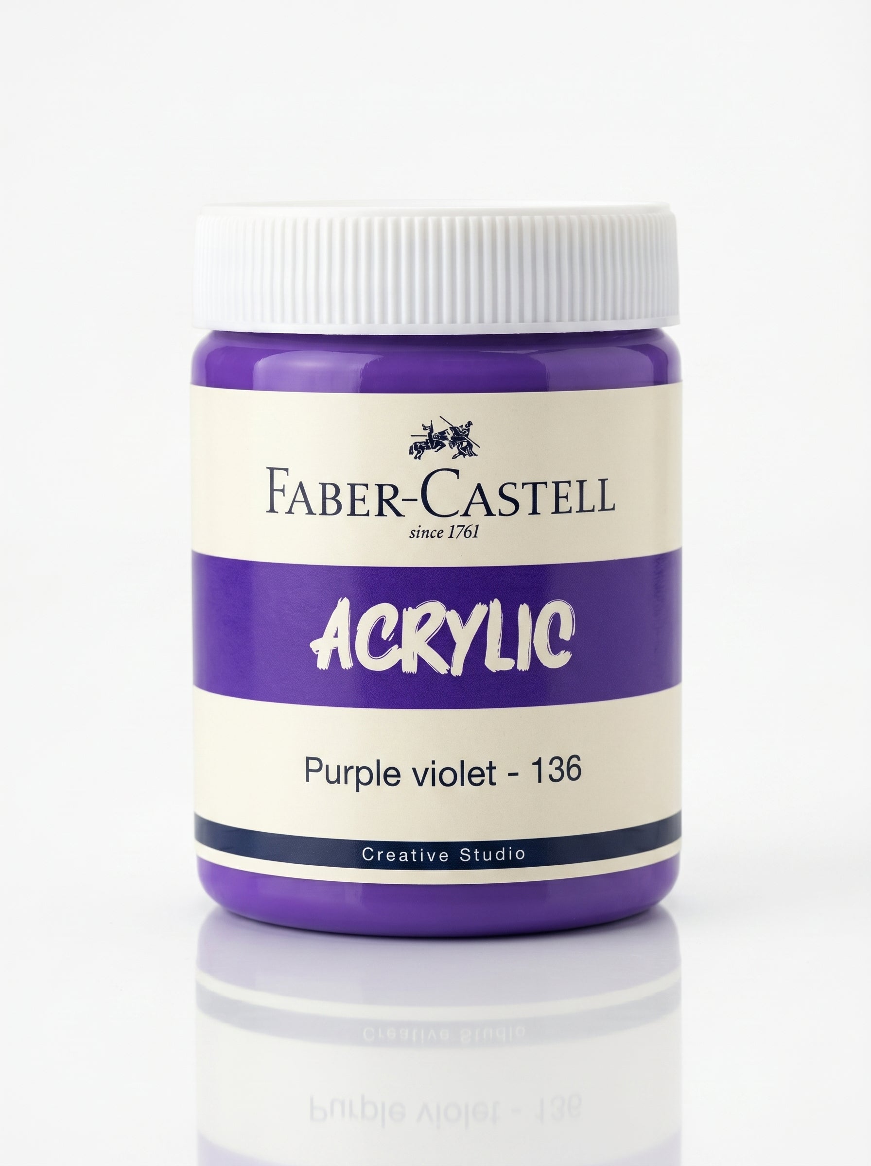 Peinture acrylique Faber-Castell 140ml - Couleurs vives et opaques
