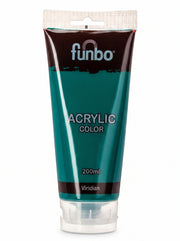 Peinture acrylique Funbo 200ml - Couleurs vives pour artistes