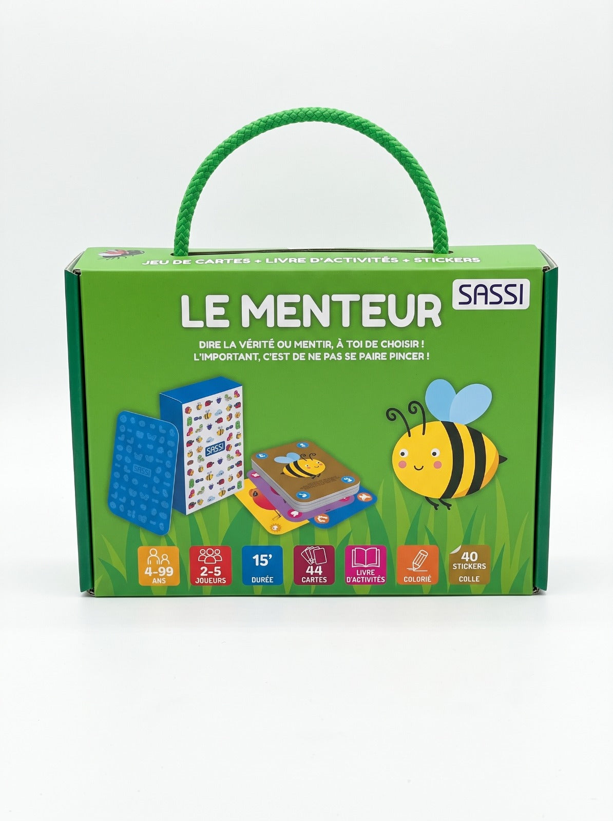 Coffret Jeu de Cartes Sassi : Le Super 7 Familles & Le Menteur