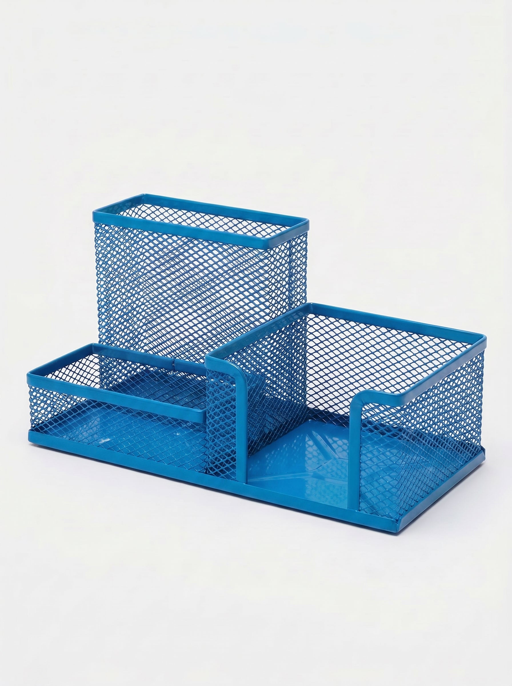 Porte-Accessoires de Bureau en Métal bleu