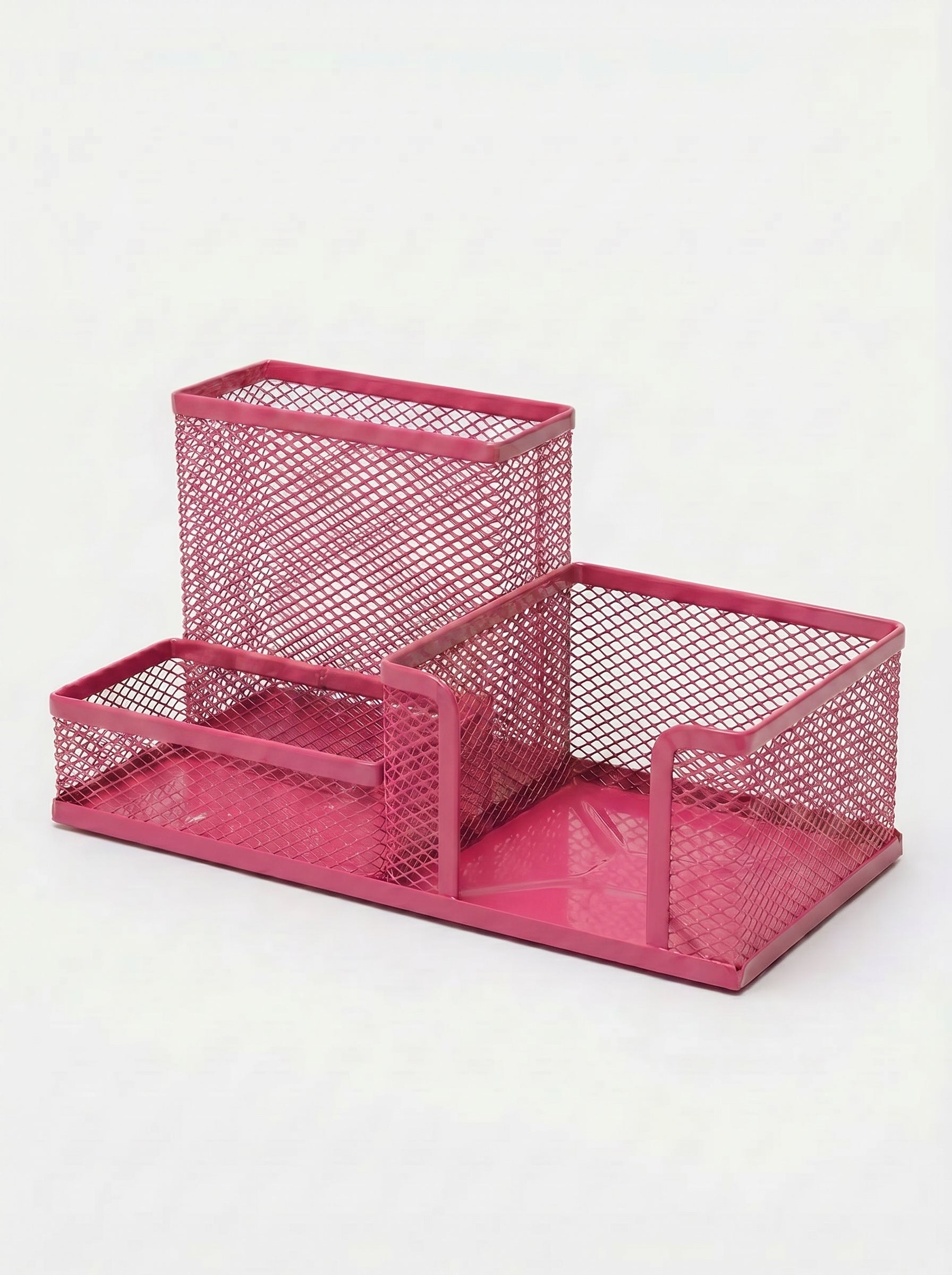Porte-Accessoires de Bureau en Métal rose