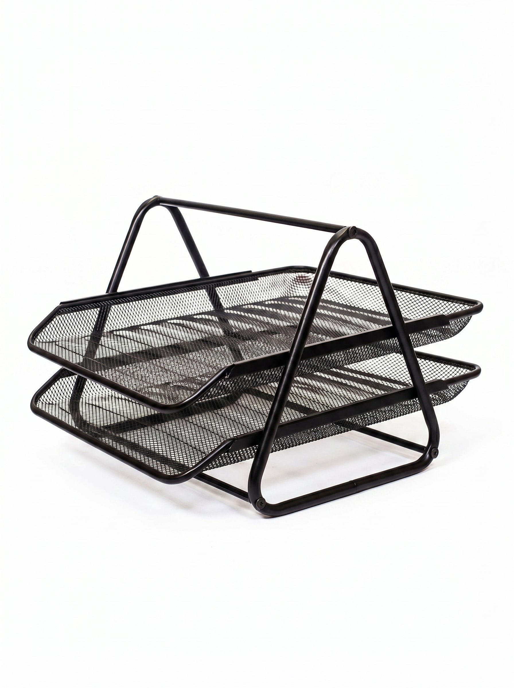 Panier à Courrier 2 Étages – Organisateur de Bureau Métallique Robuste Image principale du produit