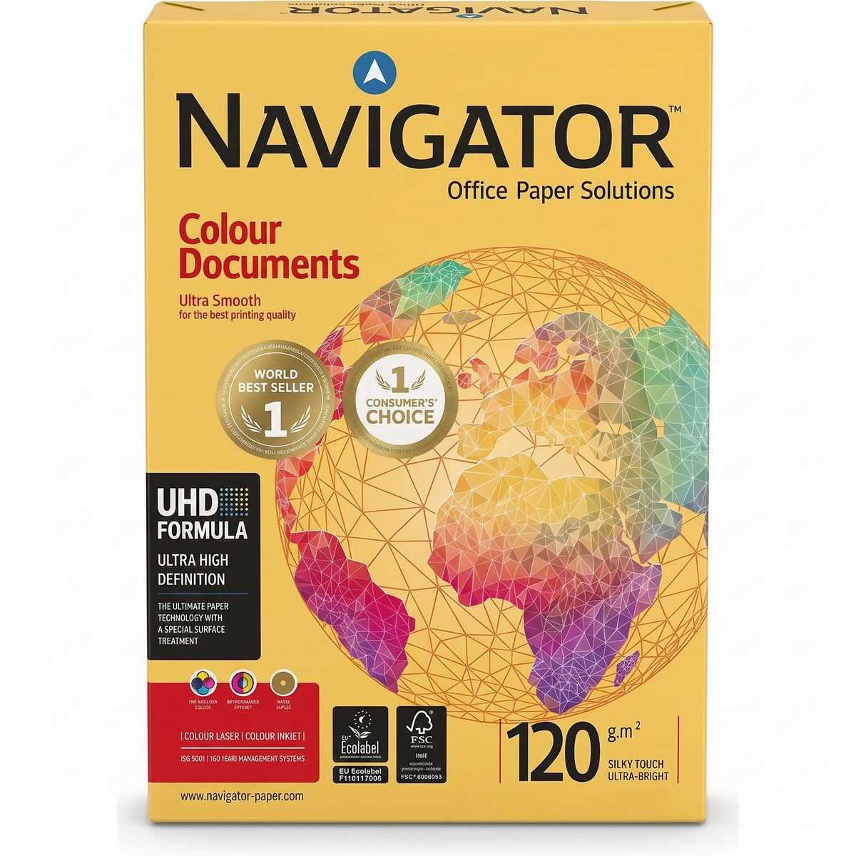 Papier A4 120g Premium (Rame 250 Feuilles) Image principale du produit